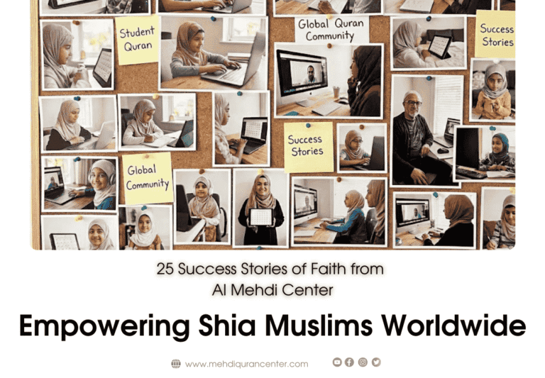 : Discover how Momineen across the USA, Canada, Australia, and Europe are mastering Quran reading with Tajweed, Shia Namaz, Ahkaam, and Wajibaats through the best online Shia Quran center. Read 25 inspiring success stories from our global students.