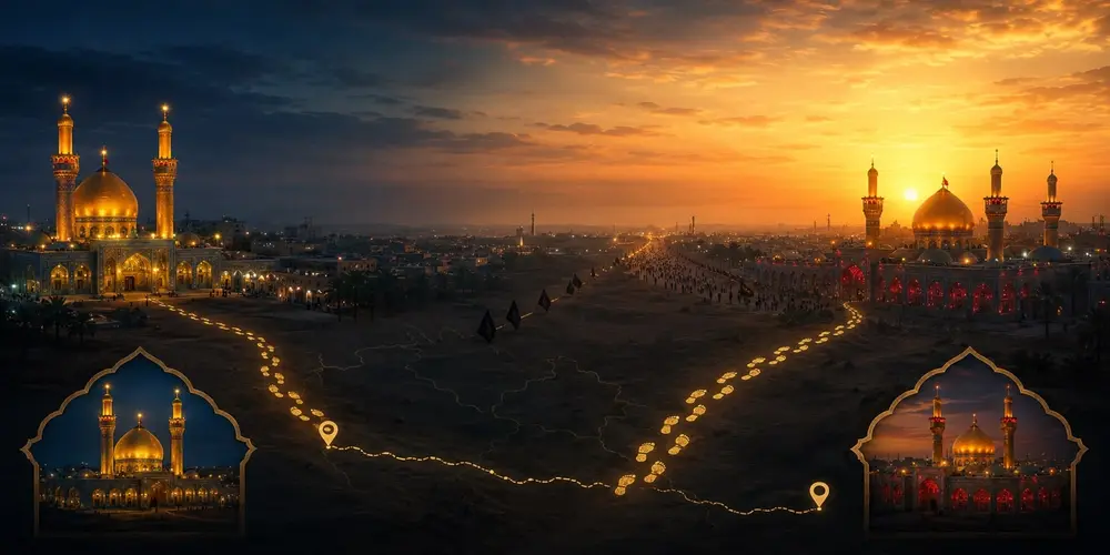 Najaf to Karbala Arbaeen e Imam Hussain