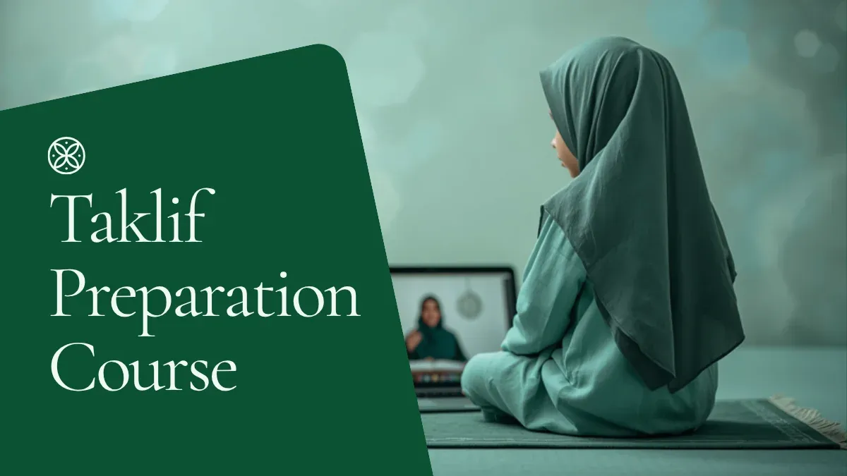 Taklif (baligh) preparation course for Shia kids: a girl learning Namaz online with a Shia teacher